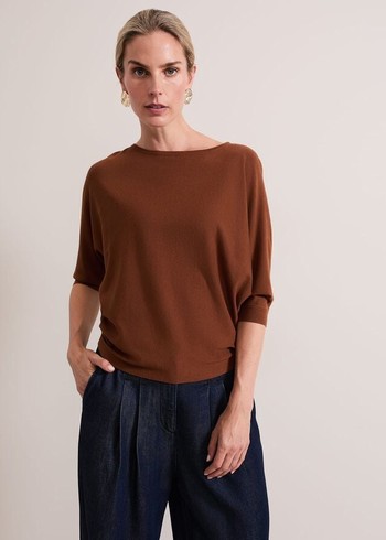 Phase Eight Cristine Knitwear Brown Australia | LO4275361